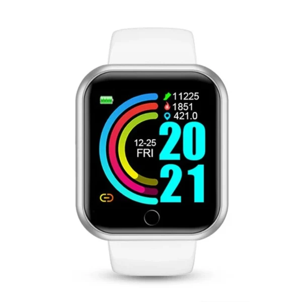 Montre connectée pour femmes et hommes – Bracelet intelligent avec Bluetooth, lecteur de musique, suivi sportif, moniteur de sommeil et affichage digital – Image 9