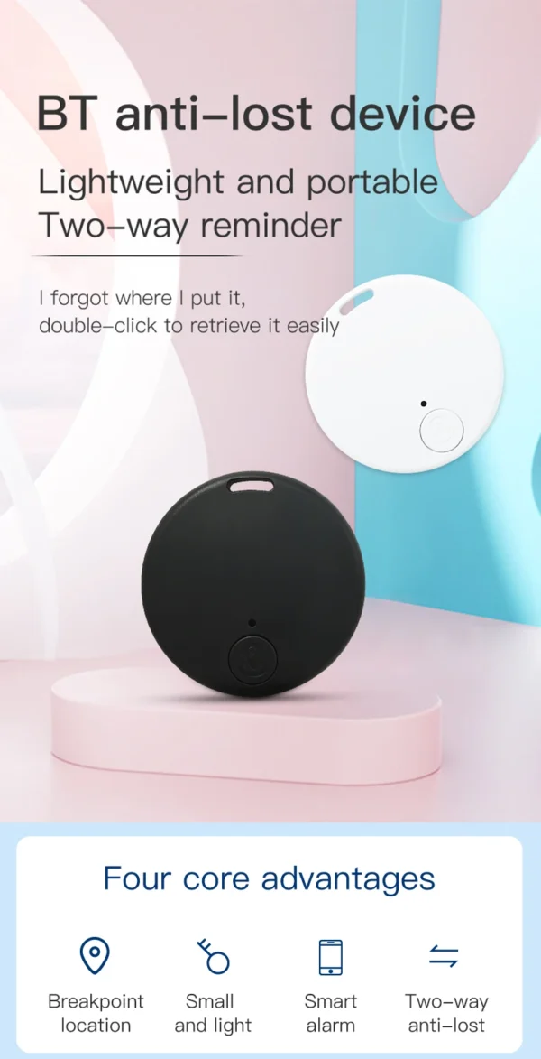 Mini localisateur GPS - Alarme anti-perte - Porte-clés intelligent - Étiquette connectée Bluetooth - Traceur pour clé, portefeuille, chien, animal de compagnie ou enfant. – Image 23