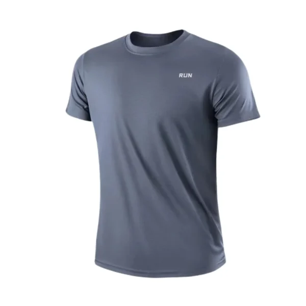 T-shirt de sport homme à séchage rapide – Manches courtes, col rond, respirant et léger – Idéal pour la gym, le running et l'entraînement. – Image 7