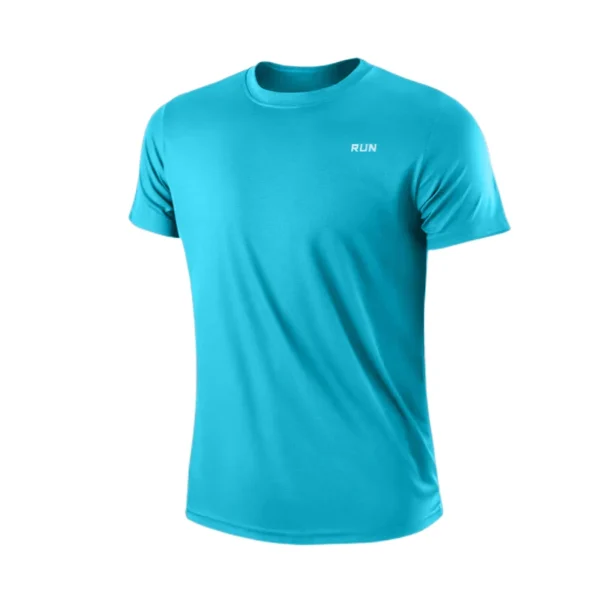 T-shirt de sport homme à séchage rapide – Manches courtes, col rond, respirant et léger – Idéal pour la gym, le running et l'entraînement. – Image 13