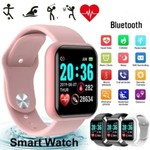 Montre connectée pour femmes et hommes – Bracelet intelligent avec Bluetooth, lecteur de musique, suivi sportif, moniteur de sommeil et affichage digital