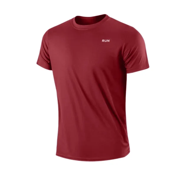 T-shirt de sport homme à séchage rapide – Manches courtes, col rond, respirant et léger – Idéal pour la gym, le running et l'entraînement. – Image 14