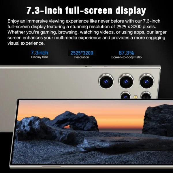 2025 Global version Mobile Phones S25 Ultra 7.3HD Cellphones 22G+2T Original Smartphone Dual SIM Android 14 7800mAh 5G Phone – Image 15