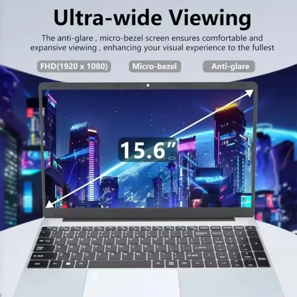 Laotop "Fingerprint Unlock lock tap Windows 11 Pro Computer Intel Celero N4000 16GB RAM 1TB SSD sheet Office Computer PC – Image 4