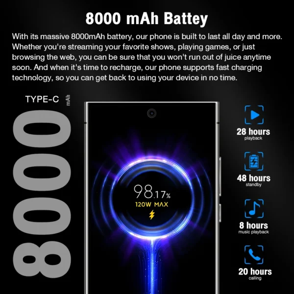 2025 Global version Mobile Phones S25 Ultra 7.3HD Cellphones 22G+2T Original Smartphone Dual SIM Android 14 7800mAh 5G Phone – Image 21