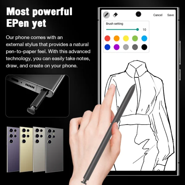 2025 Global version Mobile Phones S25 Ultra 7.3HD Cellphones 22G+2T Original Smartphone Dual SIM Android 14 7800mAh 5G Phone – Image 4