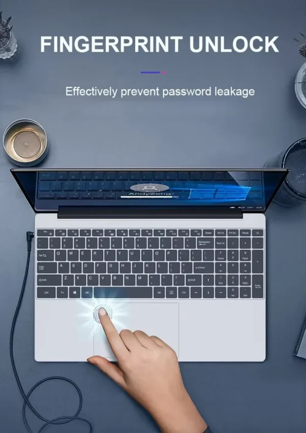 15.6" Windows 11 Pro Laptops Intel Celeron N4000 16GB RAM 1TB SSD Laptops Office Computer PC Fingerprint Unlock Notebook – Image 15