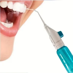 Irrigateur buccal haute pression portable – Nettoyeur dentaire à eau pour l’hygiène des dents – Brosse à eau manuelle pour un nettoyage efficace