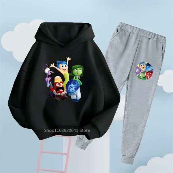 Ensemble sweat à capuche et pantalon Disney Vice-Versa – Vêtements amusants et décontractés pour enfants, parfaits pour le quotidien et le style urbain – Image 7