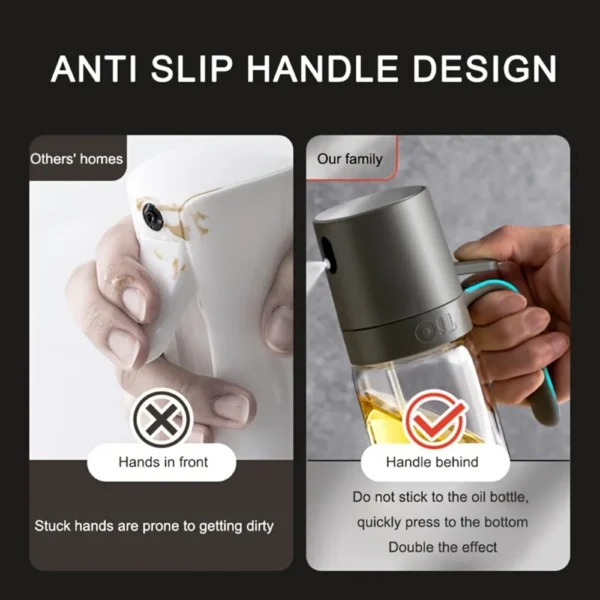 Vaporisateur d’huile 250 ml, en verre borosilicaté haute qualité, sans BPA – Image 9