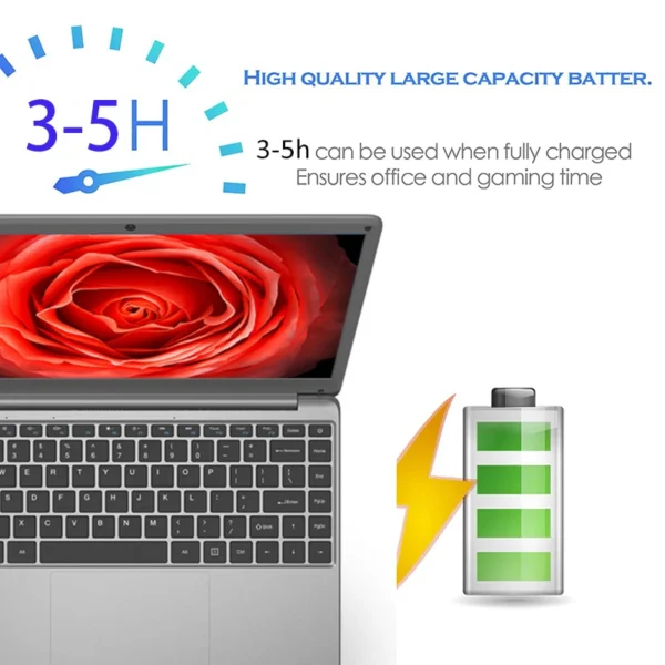 New 14 inch Slim Cheap Notebook Laptop 12GB RAM 1TB/512GB/256GB SSD Windows 10 Quad Core School Netbook Laptops – Image 15