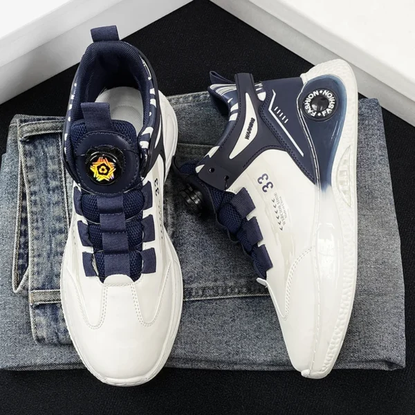 Baskets homme avec boucle rotative – Confortables, antidérapantes, à lacets – Chaussures durables pour activités extérieures – Image 6