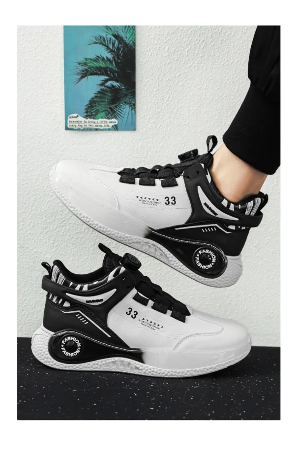 Baskets homme avec boucle rotative – Confortables, antidérapantes, à lacets – Chaussures durables pour activités extérieures – Image 31