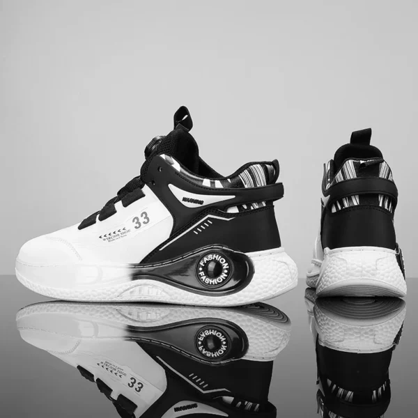 Baskets homme avec boucle rotative – Confortables, antidérapantes, à lacets – Chaussures durables pour activités extérieures – Image 4