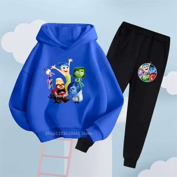 Ensemble sweat à capuche et pantalon Disney Vice-Versa – Vêtements amusants et décontractés pour enfants, parfaits pour le quotidien et le style urbain – Image 14