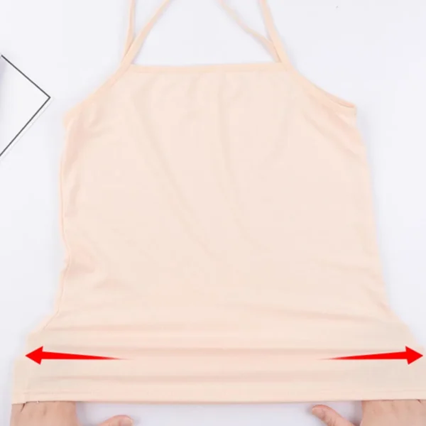 Summer Sexy Sling Camisoles Black White Tank Top Women Crop Tops Sleeveless T-Shirt Sport Vest Simple Solid Color Thin Camisole – Image 17