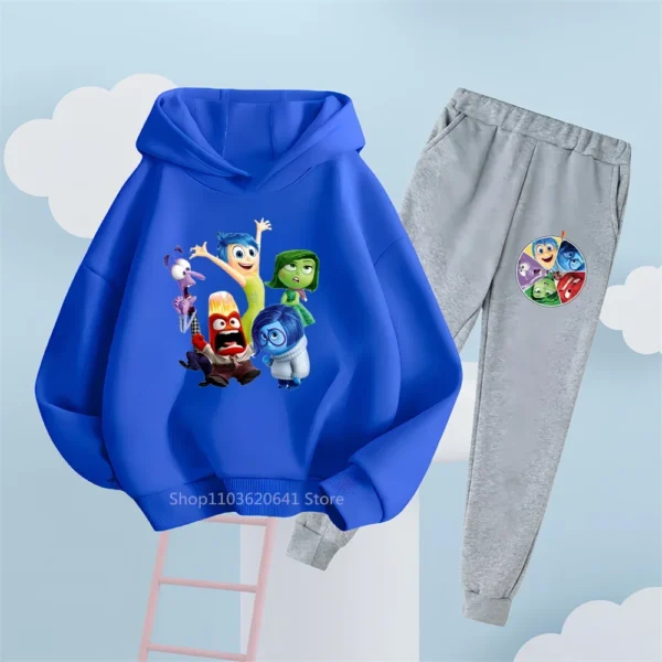 Ensemble sweat à capuche et pantalon Disney Vice-Versa – Vêtements amusants et décontractés pour enfants, parfaits pour le quotidien et le style urbain – Image 4