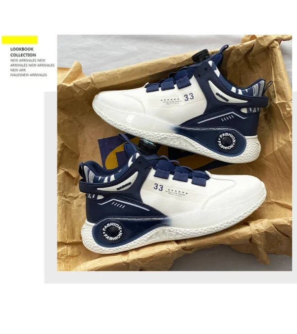 Baskets homme avec boucle rotative – Confortables, antidérapantes, à lacets – Chaussures durables pour activités extérieures – Image 24