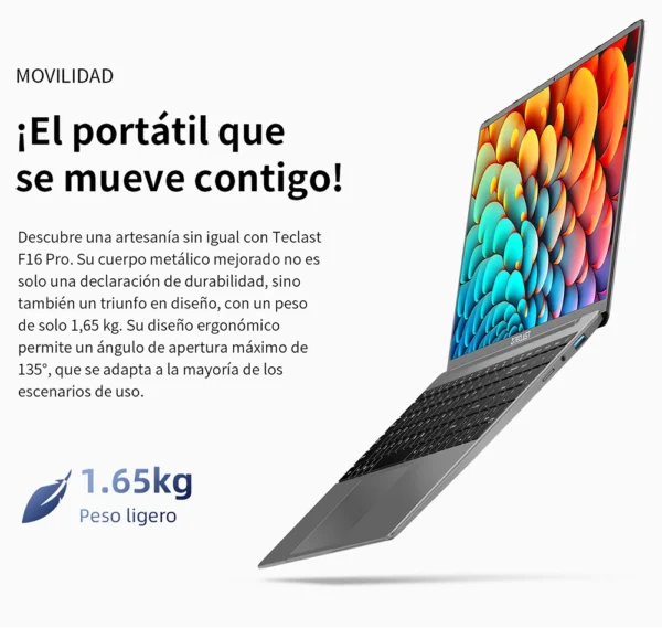 TECLAST F16Pro Laptop 15.6 inch, 16GB RAM 512GB SSD Computers, for Intel N95 CPU, IPS FHD 1080P Screen, WiFi 6, BT 5.0, USB3.2, Backlit Keyboard, 38000mWh – Image 19