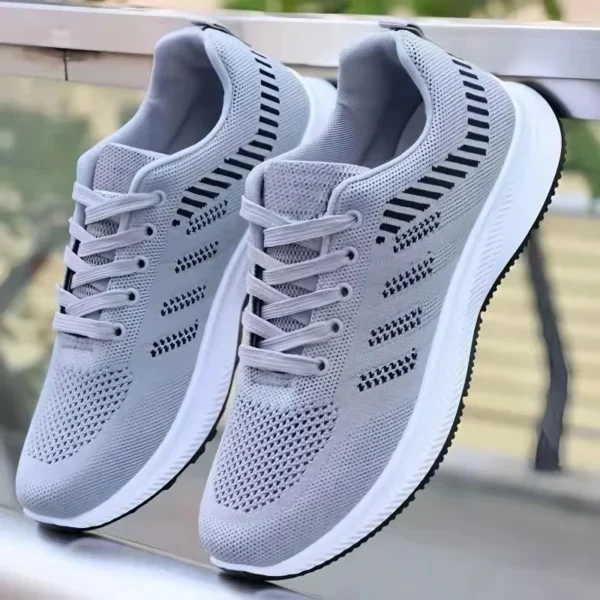 Chaussures décontractées pour homme – Baskets slip-on tendance, respirantes – Idéales pour la course, la marche, l'entraînement et le tennis – Image 8