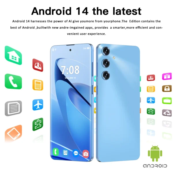 Global Version S25+ Ultra Smartphone Qualcomm8 Gen2 8800mAh Large Battery 7.3" 120Hz HD+ Display 108MP Camera Cellphone Celular – Image 17