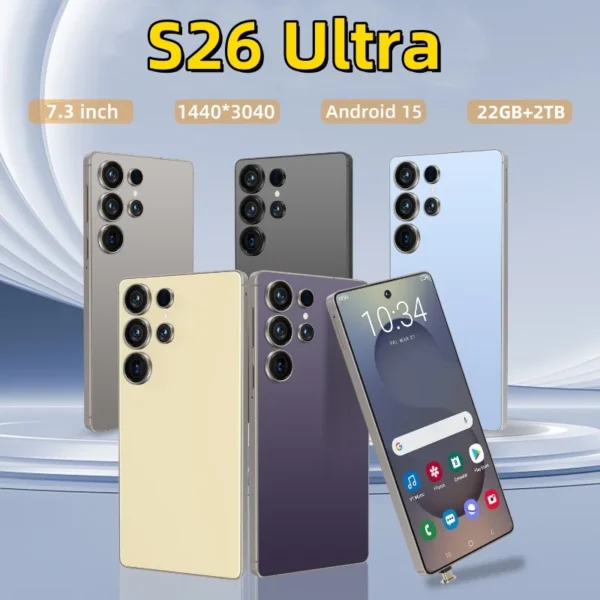 2025 NEW S26 Ultra Smartphone Original 7.3 Inch Celulares Android Moblie Phones Unlocked 5G Dual Sim Global Version CellPhones – Image 2