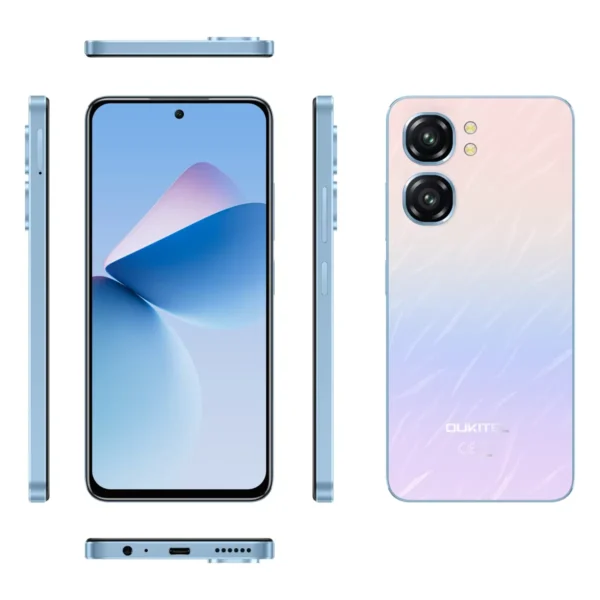 OUKITEL C58 Pro Phone Portable - 6.7 " - 24Go + 256 Go - 50MP-5150mAh-Android Smartphone 14 - NFC GPS Double SIM 4G – Image 9