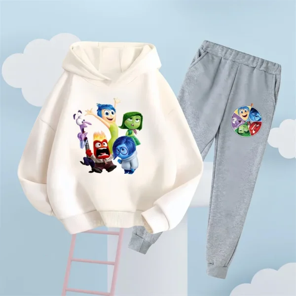 Ensemble sweat à capuche et pantalon Disney Vice-Versa – Vêtements amusants et décontractés pour enfants, parfaits pour le quotidien et le style urbain – Image 13