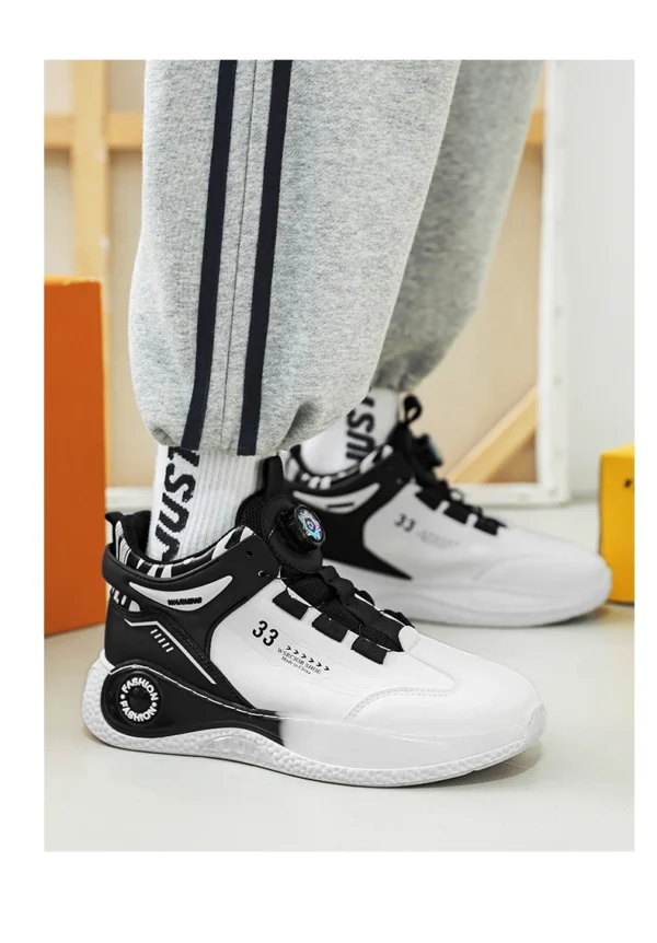 Baskets homme avec boucle rotative – Confortables, antidérapantes, à lacets – Chaussures durables pour activités extérieures – Image 32