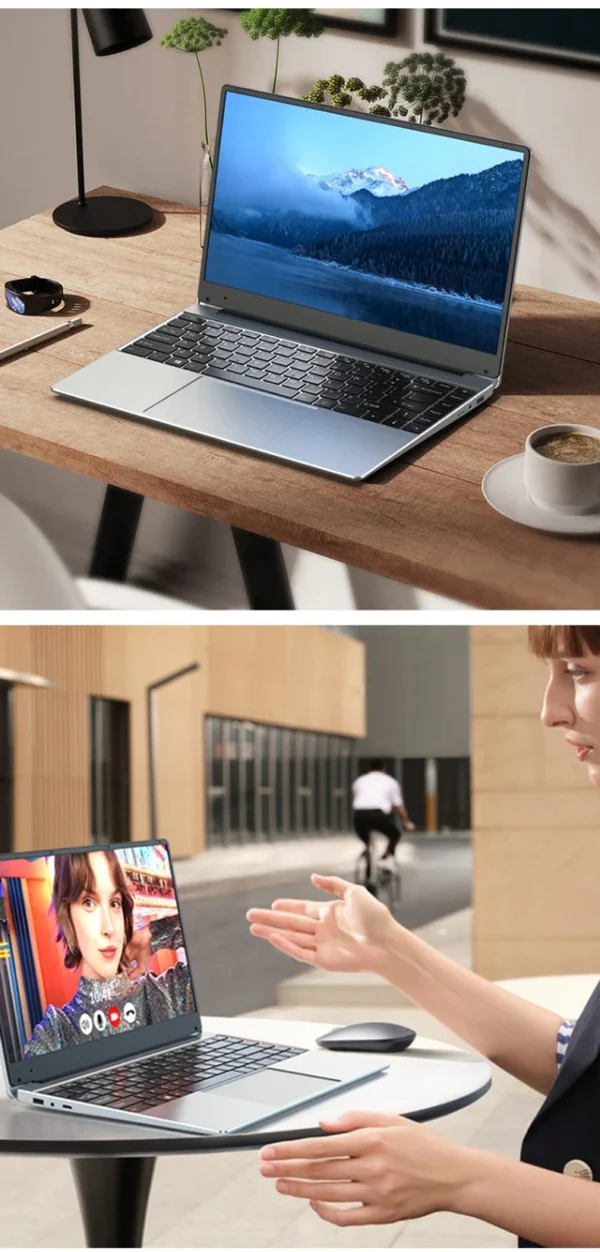 New 14 inch Slim Cheap Notebook Laptop 12GB RAM 1TB/512GB/256GB SSD Windows 10 Quad Core School Netbook Laptops – Image 20