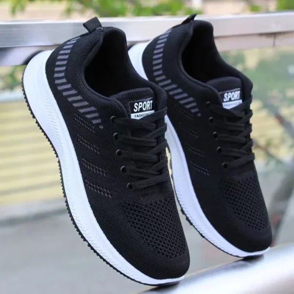 Chaussures décontractées pour homme – Baskets slip-on tendance, respirantes – Idéales pour la course, la marche, l'entraînement et le tennis – Image 12