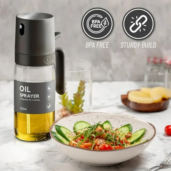 Vaporisateur d’huile 250 ml, en verre borosilicaté haute qualité, sans BPA – Image 4