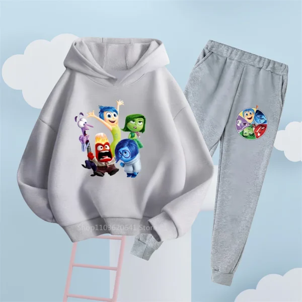 Ensemble sweat à capuche et pantalon Disney Vice-Versa – Vêtements amusants et décontractés pour enfants, parfaits pour le quotidien et le style urbain – Image 23
