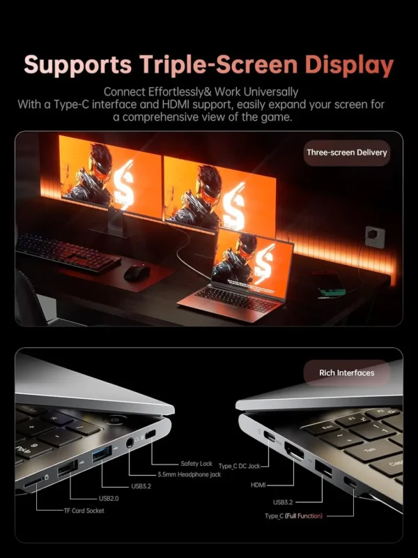 ACEMAGIC Gaming Laptop Computer 16 Inch FHD Display AMD Ryzen 7 6800H Processor 16GB RAM DDR5 4800MHz 512GB SSD Gaming Notebook – Image 12