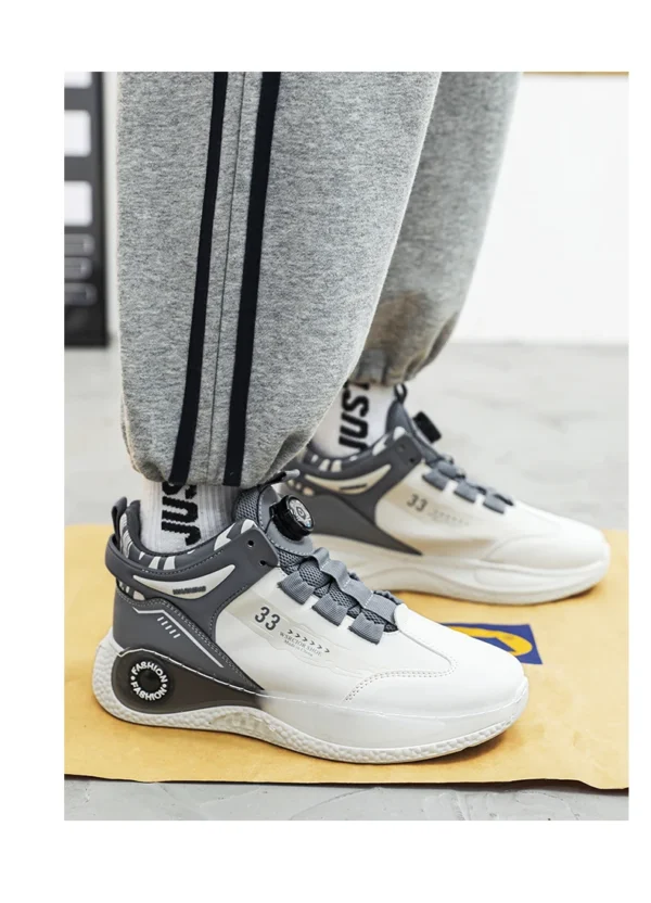 Baskets homme avec boucle rotative – Confortables, antidérapantes, à lacets – Chaussures durables pour activités extérieures – Image 15