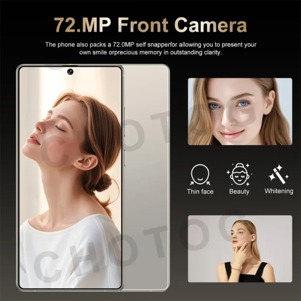 New SMS 25 Ultra Smartphone Original Android 7.3HD Cell Phone Snapdragon 8 Gen3 Dual SIM Cellphones 4G 5G Unlocked Mobile Phones – Image 4
