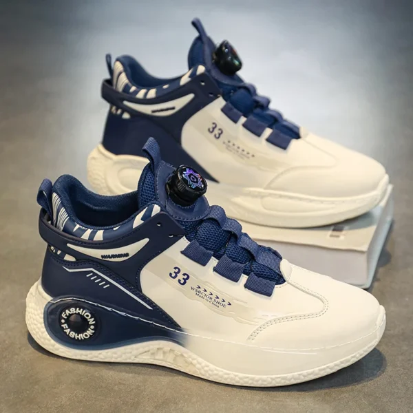 Baskets homme avec boucle rotative – Confortables, antidérapantes, à lacets – Chaussures durables pour activités extérieures – Image 7