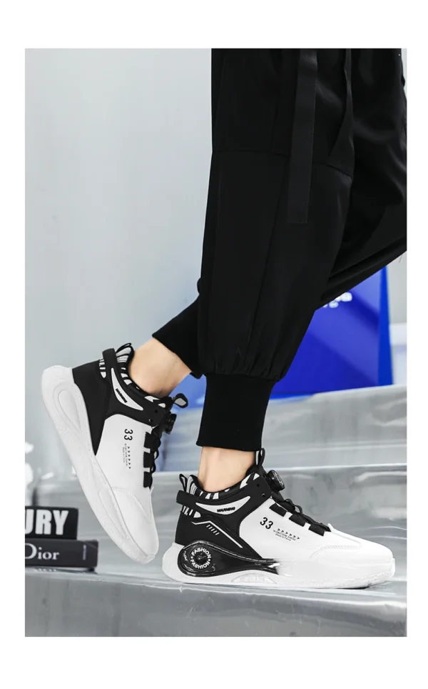 Baskets homme avec boucle rotative – Confortables, antidérapantes, à lacets – Chaussures durables pour activités extérieures – Image 28