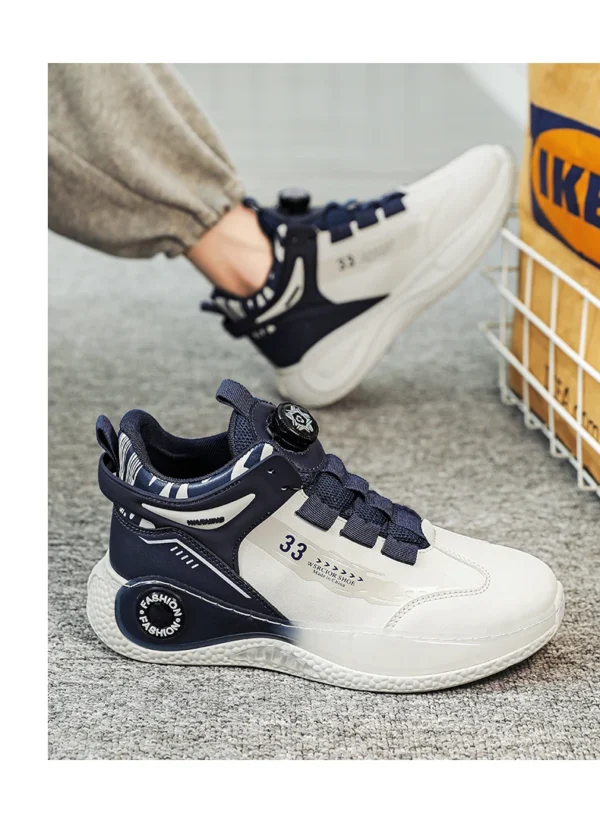 Baskets homme avec boucle rotative – Confortables, antidérapantes, à lacets – Chaussures durables pour activités extérieures – Image 27