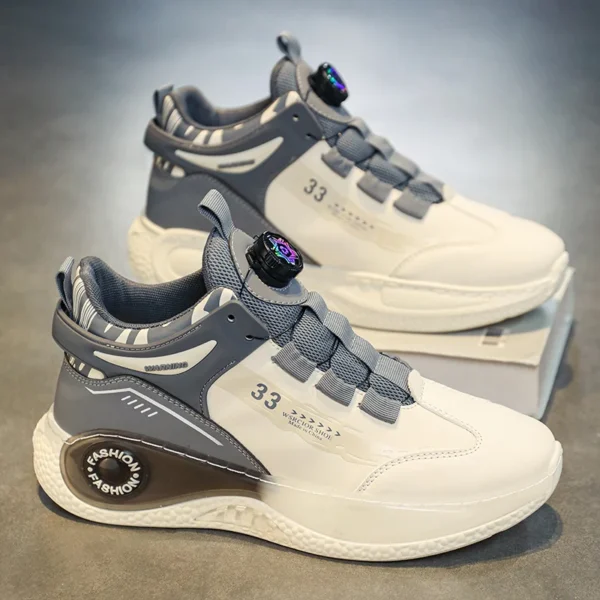 Baskets homme avec boucle rotative – Confortables, antidérapantes, à lacets – Chaussures durables pour activités extérieures – Image 8