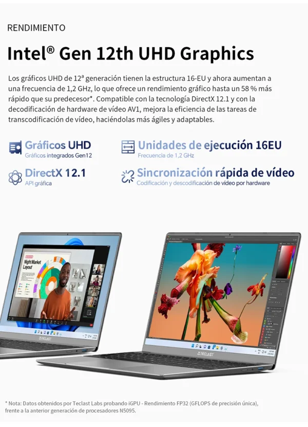 TECLAST F16Pro Laptop 15.6 inch, 16GB RAM 512GB SSD Computers, for Intel N95 CPU, IPS FHD 1080P Screen, WiFi 6, BT 5.0, USB3.2, Backlit Keyboard, 38000mWh – Image 13