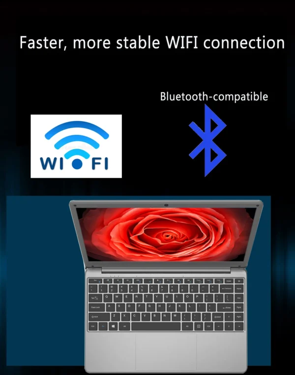 New 14 inch Slim Cheap Notebook Laptop 12GB RAM 1TB/512GB/256GB SSD Windows 10 Quad Core School Netbook Laptops – Image 16