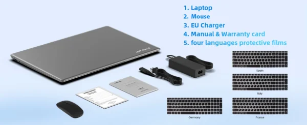 Teclast F17Plus 17.3 inch Laptop Intel N95 16GB RAM 512GB SSD Windows 11 Notebook 180° Flip Computer Backlit Keyboard mini-HDMI – Image 8