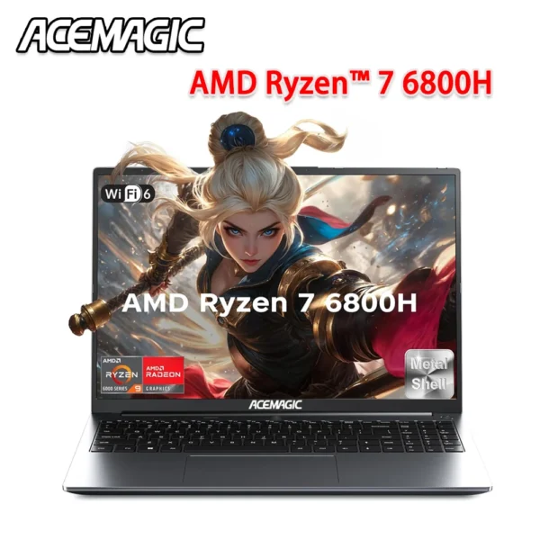 ACEMAGIC Gaming Laptop Computer 16 Inch FHD Display AMD Ryzen 7 6800H Processor 16GB RAM DDR5 4800MHz 512GB SSD Gaming Notebook – Image 9