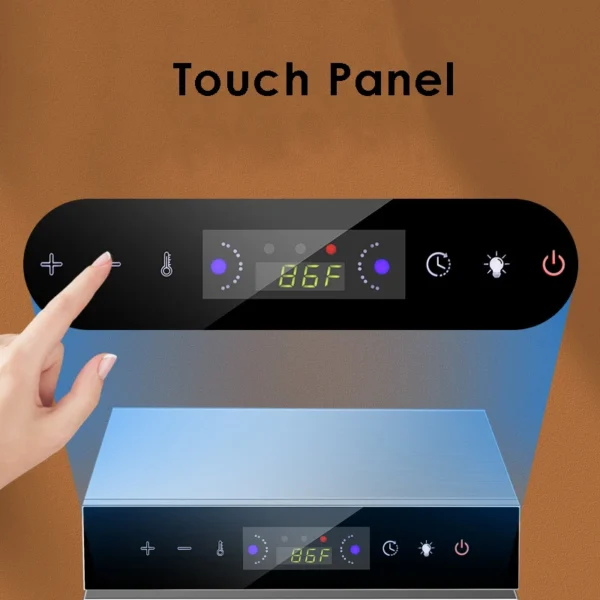 220V/110V 6 Layers Food Dehydrator Stainless Steel Fruit Vegetable Meat Beef Jerky Dryer Machine Snacks Dehydration Touch Panel – Image 14