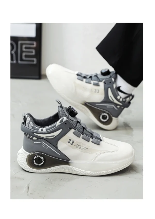 Baskets homme avec boucle rotative – Confortables, antidérapantes, à lacets – Chaussures durables pour activités extérieures – Image 18