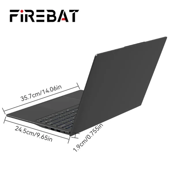 Firebat A16 Laptop 15.6 16 Inch CPU Intel N5095 16GB RAM SSD 512GB 1TB BT4.2 WiFi5 LPDDR4 Lightweight Business Computer Notebook – Image 12