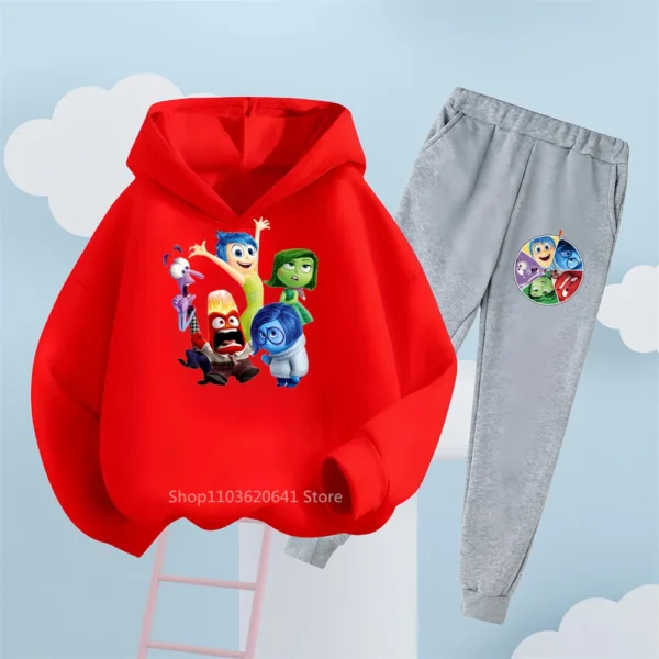 Ensemble sweat à capuche et pantalon Disney Vice-Versa – Vêtements amusants et décontractés pour enfants, parfaits pour le quotidien et le style urbain – Image 22