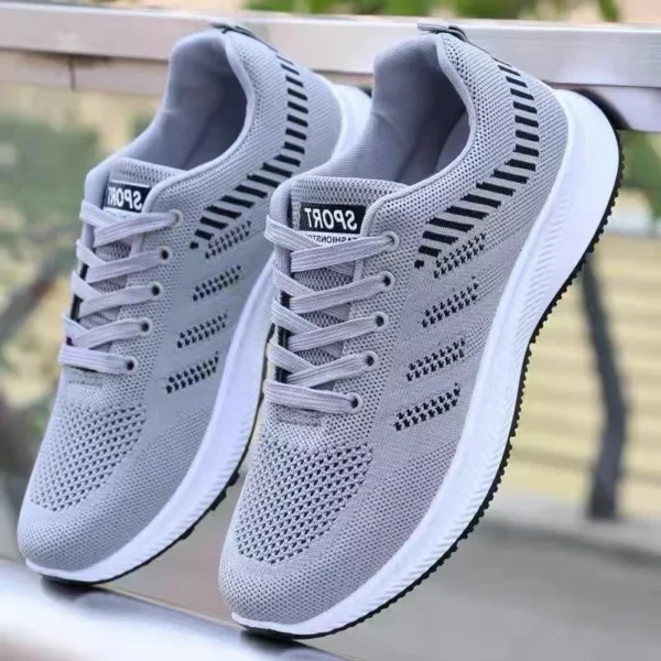 Chaussures décontractées pour homme – Baskets slip-on tendance, respirantes – Idéales pour la course, la marche, l'entraînement et le tennis – Image 6