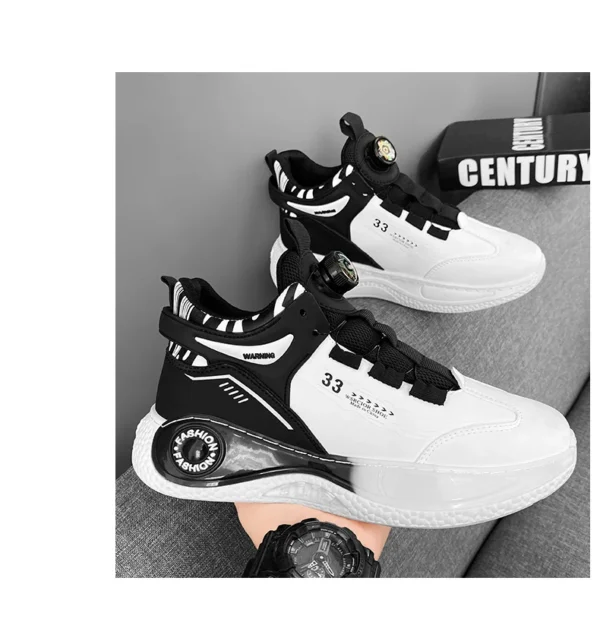 Baskets homme avec boucle rotative – Confortables, antidérapantes, à lacets – Chaussures durables pour activités extérieures – Image 29